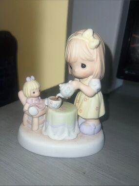 Precious Moments White Porcelain Figurine Base